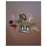 Mirror Picture and Costume Jewelry