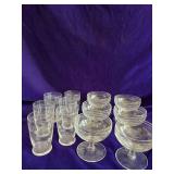 Standard Glass Co. 6 each Juice Glasses and Dessert Cups