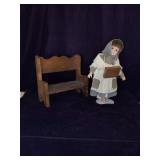 Bench with Doll