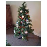 4ft Christmas Tree with Decorations Bring Boxes