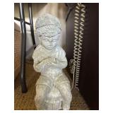 Cement Statue-Boy Reading Book 16”