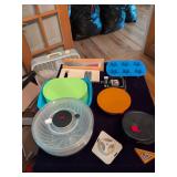 Assorted Storage Containers, Salad Spinner and Pie Server