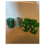 6 Christmas Votive Holders