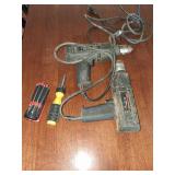 2 Black and Decker Heat Guns and 2 Screw Drivers