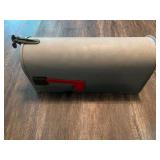 Standard Metal Mailbox with Red Flag