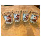 Set of 4 BP Presents The Saturday Evening Post Norman Rockwell Glassware Collection Bedside Manner Tumblers