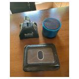 Cowbell, Bluetooth Speaker, and Wallet