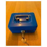 Small Metal Lockbox w/Key