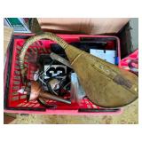 Assorted Automotive and Workshop Lot with J-Mark Lube Spout and Electronic Control Unit