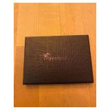 Travelambo Minimalist Leather Card Holder Wallet in Black Box