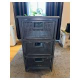 Cane Sided Storage Drawers