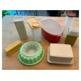 Assorted Tupperware Kitchen Storage and Mold Set