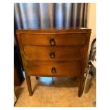 Wooden Three-Drawer Chest with Ring Pulls