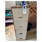 Metal Four-Drawer Office Filing Cabinet
