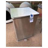 United Metal Receptacle Co. Step-On Trash Can with Plastic Liner