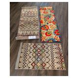 Lot of Three Area Rugs and Runners