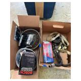 Assorted Automotive Parts and Hardware Lot including Bosch Wire Set and Duralast Electronics