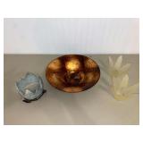 Assorted Candle Holders and Decorative Bowl