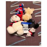 Assorted Stuffed Animals and Plush Toys Lot of 5
