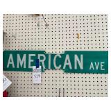 American Ave Reflective Metal Street Sign