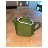 Green Ceramic Teapot with Lid