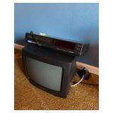 Vintage Magnavox Television and Sharp VHS Player