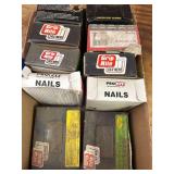 10 Opened and Unopened Boxes of Screws and Nails