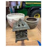 Planters and Lantern