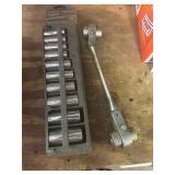 Husky 10 Piece Sockets and Socket Wrench