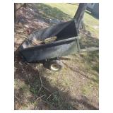 Grey Wagon 33x42”-Flat Tire