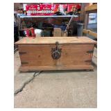 Wood Chest 39.5”Wx18”Dx15.5”H