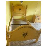 Custom Painted Twin Bed Frame