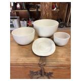 3 Nesting Bowls and a Small Platter