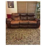 80” Reclining Leather Sofa
