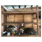 Salvage Lot - Back Wall 2nd Shelf - Weed Killer, Camping Gas, Aquarium and More - Buyer Must Take All, Bring Boxes