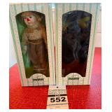 Wizard of Oz Scarecrow and Witch Dolls - New with Boxes