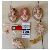 VTG Porcelain Doll Head Wall Art and Misc. Decor