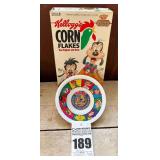 Kellogg's Corn Flakes Cereal Bowl and Box