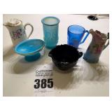 Shirley Temple Glass, Mini Teapot, Pitcher, Soap and Glass Set