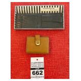 Leather Wallets including a NEW Black Fairfield