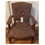 French Provincial Armchair with Tapestry Fabric