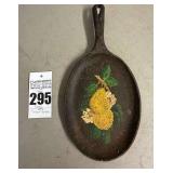Decorative Cast Iron Sizzle Server Skillet