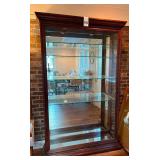 Lighted Glass Curio Display Cabinet