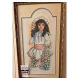 D. Morgan's 1989 'My Little Girl' Framed Print