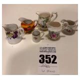 Vintage Creamers including Nippon and Fine Bone China