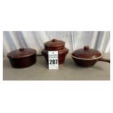 MarCrest Oven Proof Daisy Dot Stoneware with Lids