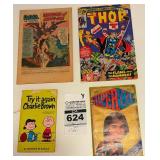 Marvel 'THOR' Comic book, 1977 SuperMAG, and Other Publications