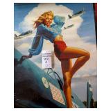 WWII Pin Up Girl Poster