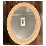 Victorian - Style Molded Oval Ornate Wall Mirror