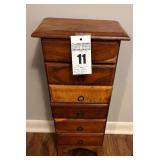 Rustic Small Chest of 6 Drawers